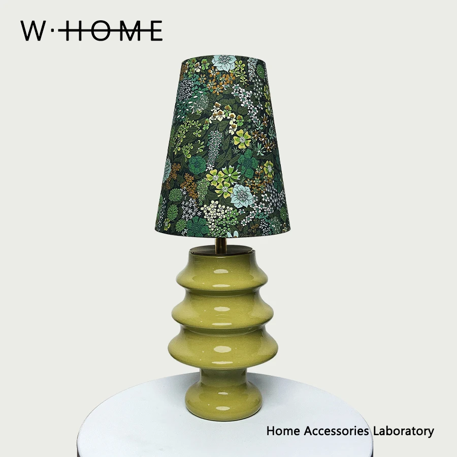 Christmas Tree Fabric Desk Lamp Imported Liberty Fabric Creative Vintage Atmosphere Lamp Gift Lamp