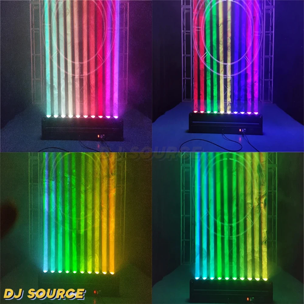 10X40W LED Beam Moving Head Light Bar 14/50 DMX Infinite Rotating RGBW 4IN1 LED Flash Effect for DJ Disco Party Stage Effects