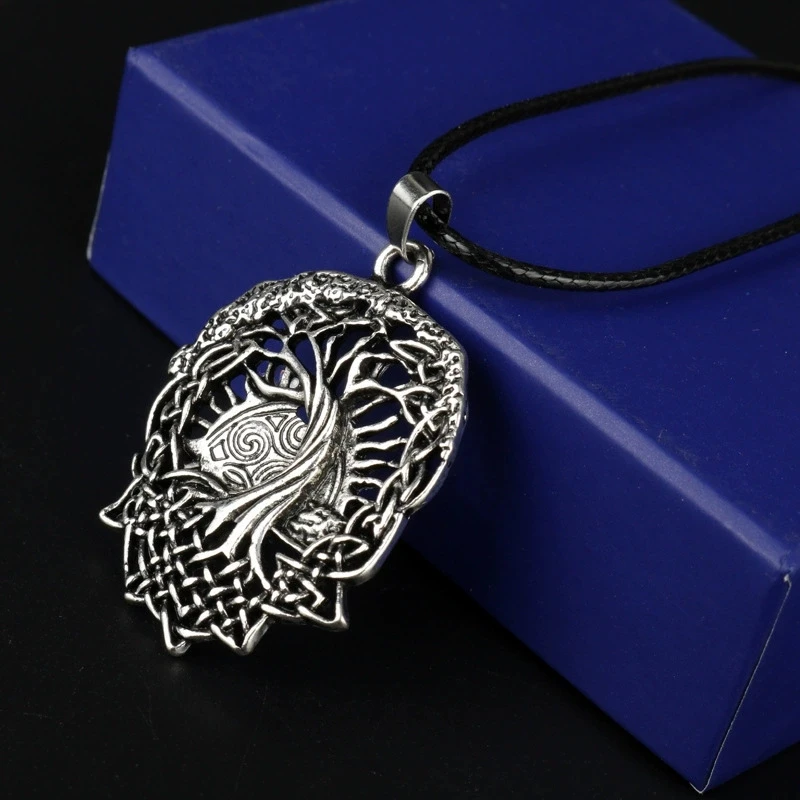 Tree Of Life Necklace Family Tree Slavic Rod Symbol Pendant Viking Amulets Talismans Celt World Tree Pegan Wicca Jewelry