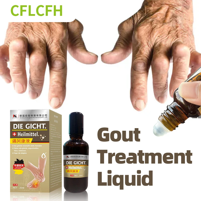 

Gout Treatment Liquid Arthritis Ache Bunion Pain Relief Toe Hallux Finger Swelling Thumb Corrector German Secret Recipe Medicine