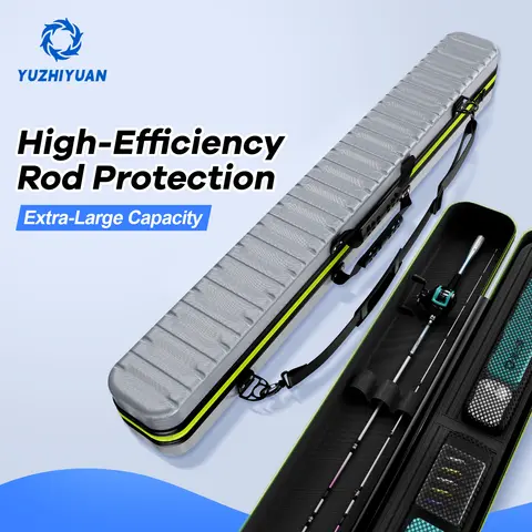 낚싯대 가방, 낚싯대 보호, 대용량, 견고함, 압축 방지, 낚싯대 보호, 얼룩 방지, 청소 용이