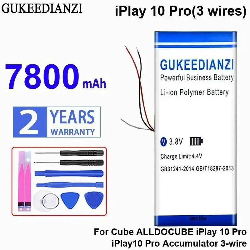 

Аккумулятор 7800 мАч для Cube Alldocube Iplay 10 Pro Iplay10, 3-контактный, безопасный, для ноутбука