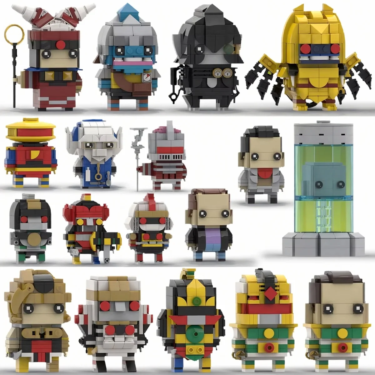 

Idea Anime Film Series Dinosaur Power Robot Team Model MOC Mighty Morphined Action Figures Building Blocks Children's Toys Gift