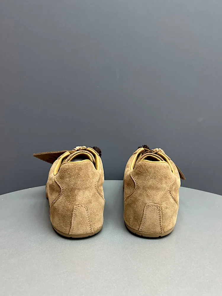 عارضة أزياء المرأة شرابة الجلد المدبوغ حقيقية أحذية من الجلد الدانتيل يصل أحذية التزلج مريحة سيدة الارتفاع زيادة أحذية رياضية مضخات #6