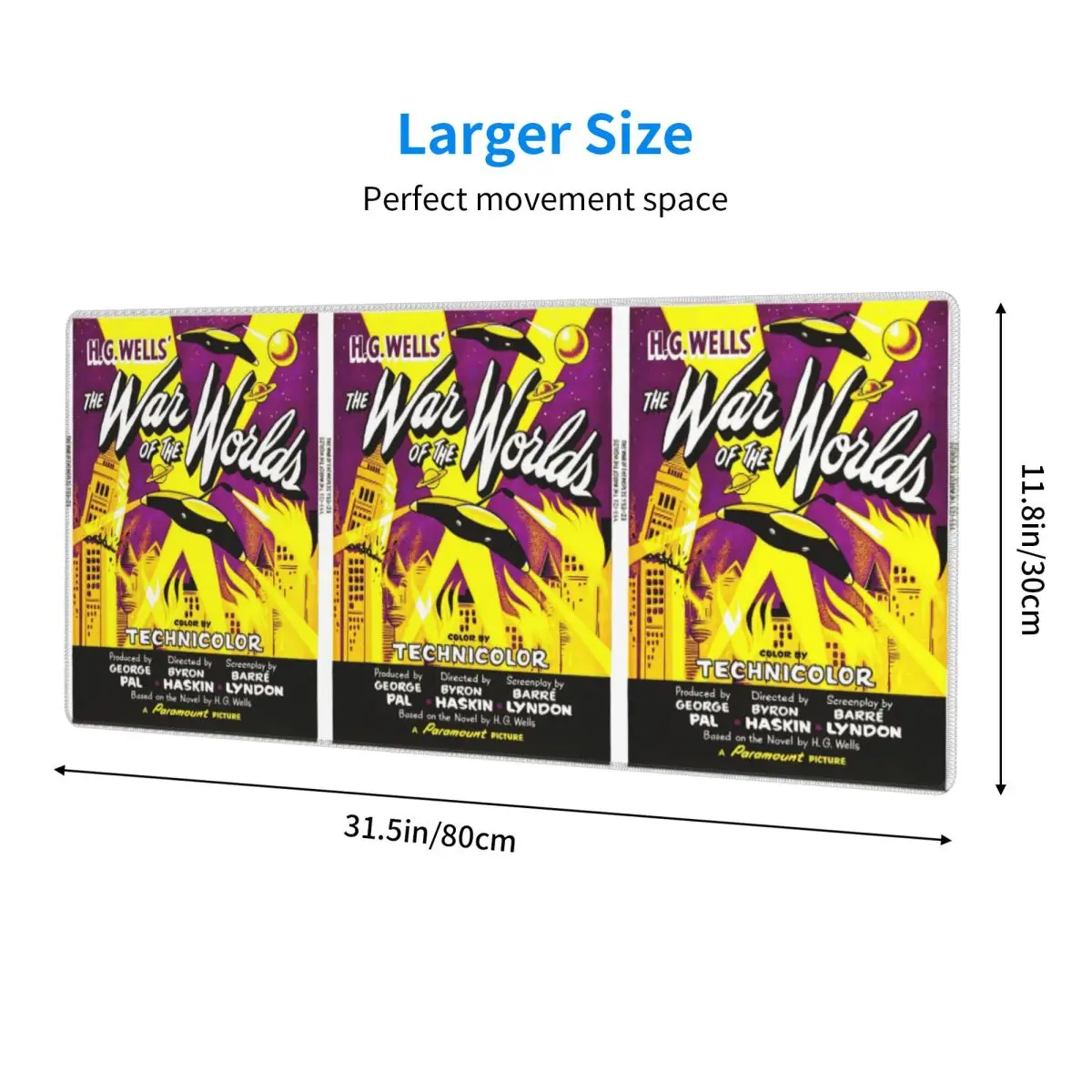 Large Mouse Pad War Of The Worlds Gamer PC Laptop Mats Keyboard Carpet Computer Gaming Office Accessories Desk Mat