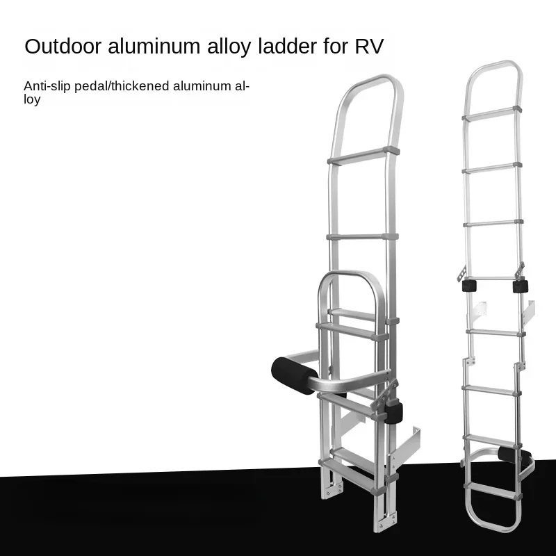 RV ladder is suitable for Datong V80 Dongfeng Yufeng Ford Quanshun aluminum alloy rear ladder folding rear ladder