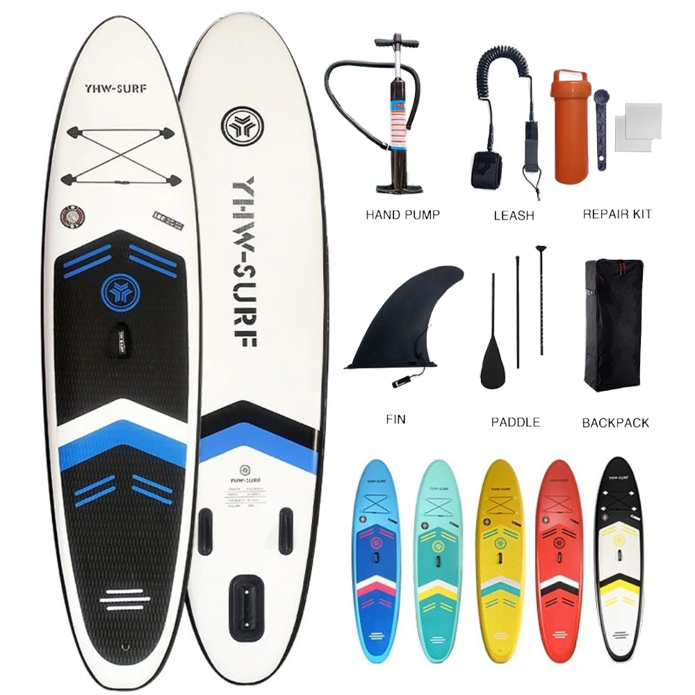 

Inflatable Stand Up Paddle Board Non-Slip SUP Board Surfing Board with Air Pump Carry Bag Standing Boat Wakeboard Longboard