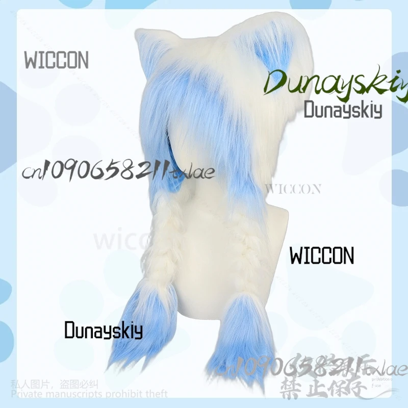 فروي Furrsuit أنيمي الحيوان تأثيري القط لطيف Y2K أفخم جميل الكرتون الأذن رئيس الملحقات لحفلة الهالوين Jirai Kei الفتيات