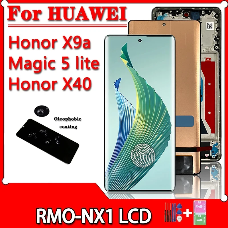 

New For Huawei Honor X9a RMO-NX1 LCD Honor X40 Display Screen Touch Digitizer For Honor Magic5 lite 5lite RMO-NX3 LCD