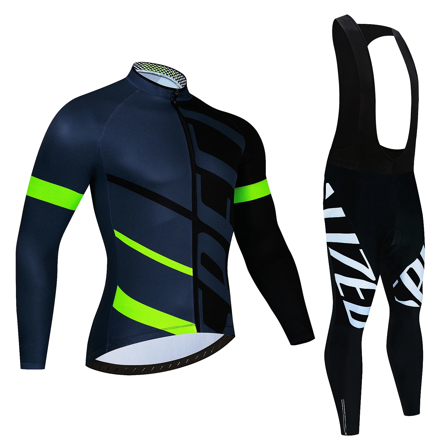 2024 Autumn Cycling Jersey Set Cycling Clothing Suit Maillot Cyclisme Homme Mens Long Sleeve MTB Bike Road Pants Bib Ropa Sport