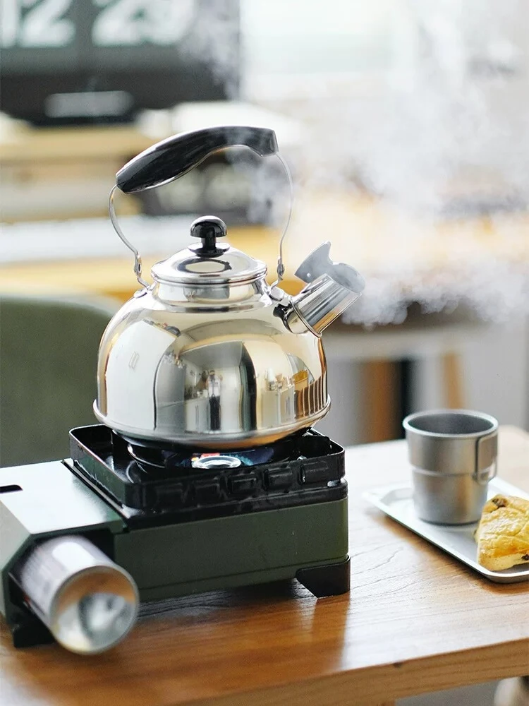 Old-fashioned Whistle Stainless Steel Kettle Gas Stove Gas Open Flame Induction Cooker Household