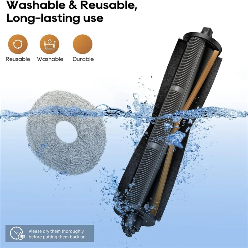 INLIG-استبدال الفرشاة الرئيسية مرشح كيس الغبار ل Dreame X40 Ultra/X30 Ultra/L30 Ultra/L40 Ultra/X40 Ultra/L10s Ultra/L20 Ultra V