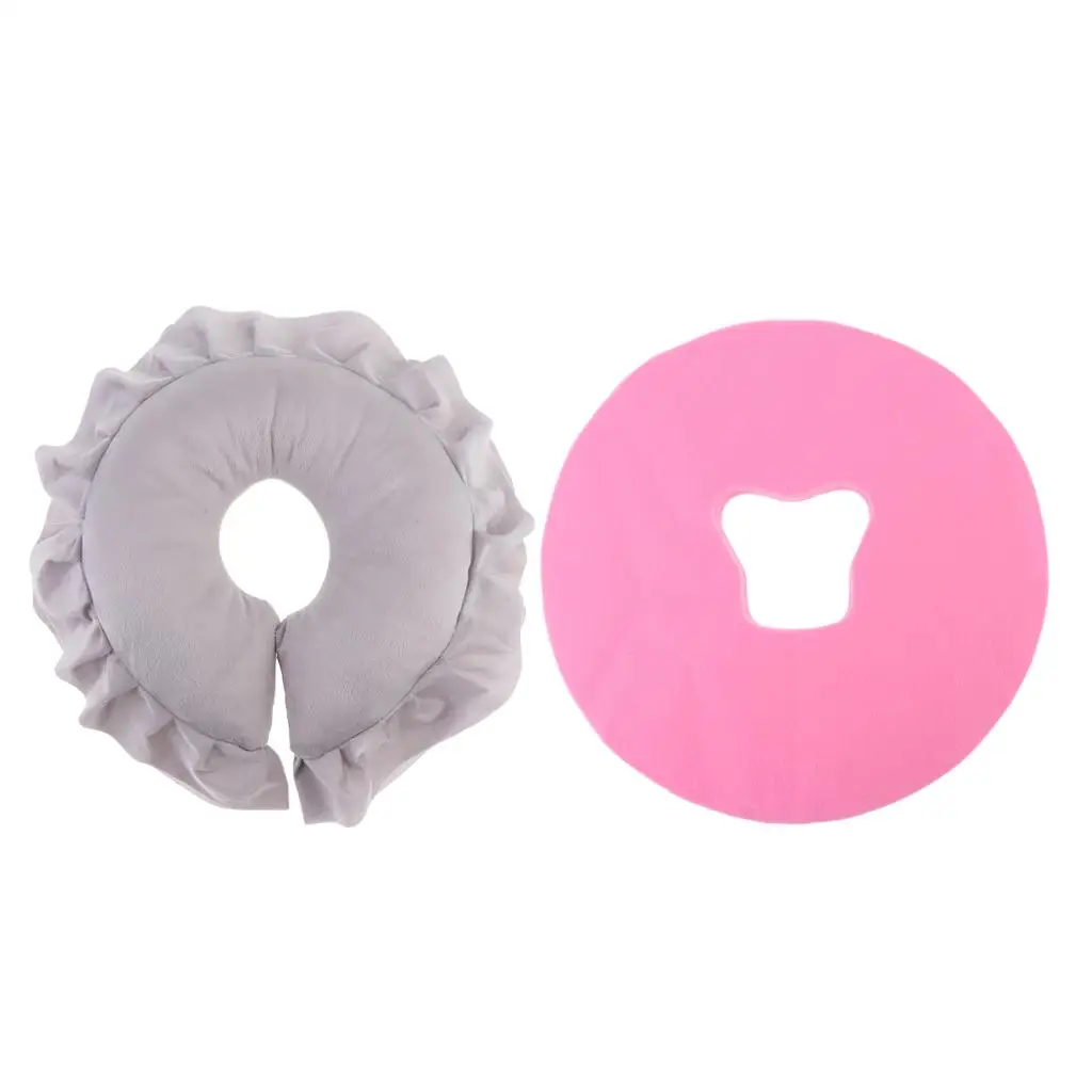 Beauty Salon Pillow Soft Massage Face Cushion Pad W/100Pcs Covers