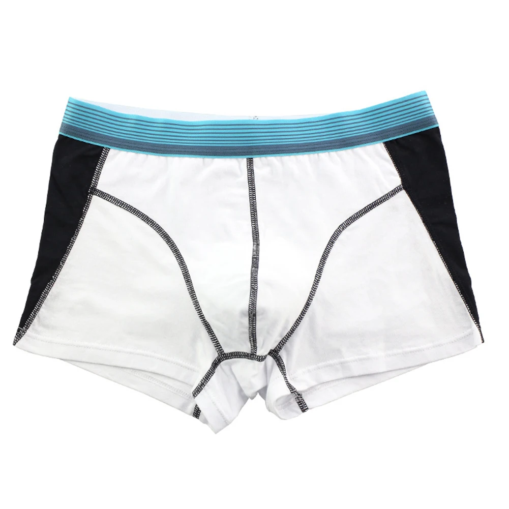 

For Comfortable Wear M-2XL Breathable Boxershorts Breathable Cotton Boxers Color Matching Underpants Brand New Comfortable Fit