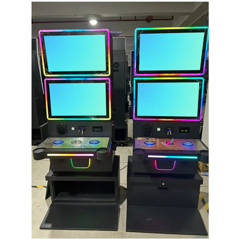 

Popular Skill Games Machine Dual Screen Big Oval Button Play Arcade Operated Game Huff N Puff