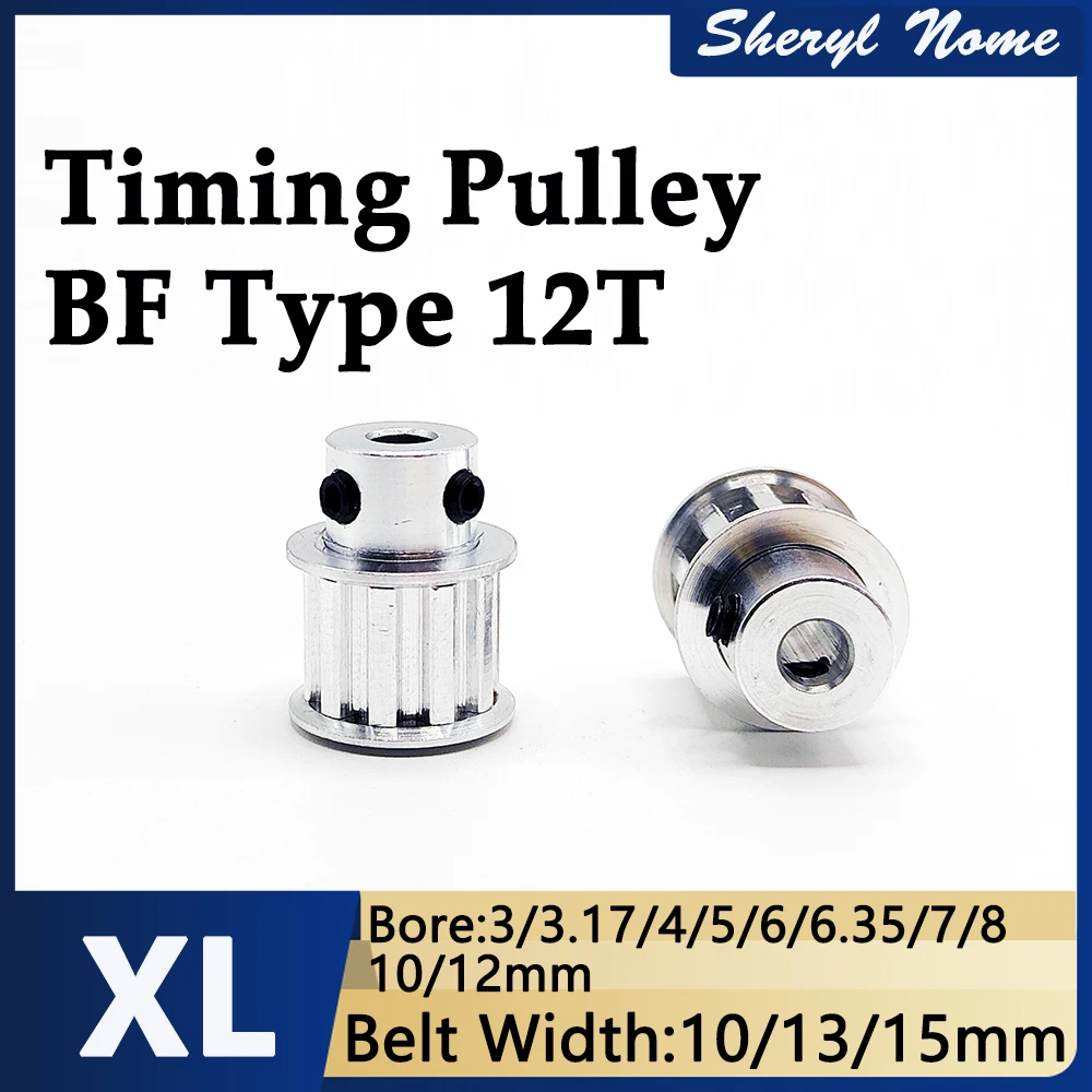 Ruota sincrona in lega di alluminio XL, larghezza scanalatura BF 10/13/15mm, passo dente 5.08mm, accessorio stampante 3D a 12 denti