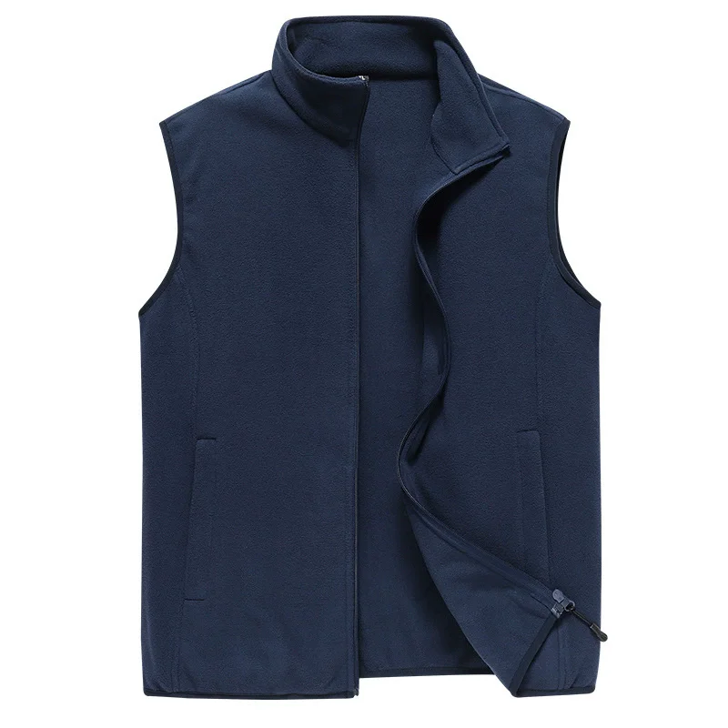 2026 Spring Autumn Men Casual Vest Fashion Male Sleeveless Jacket Coats Men Stand Collar Zipper Waistcoats Clothing Oversized