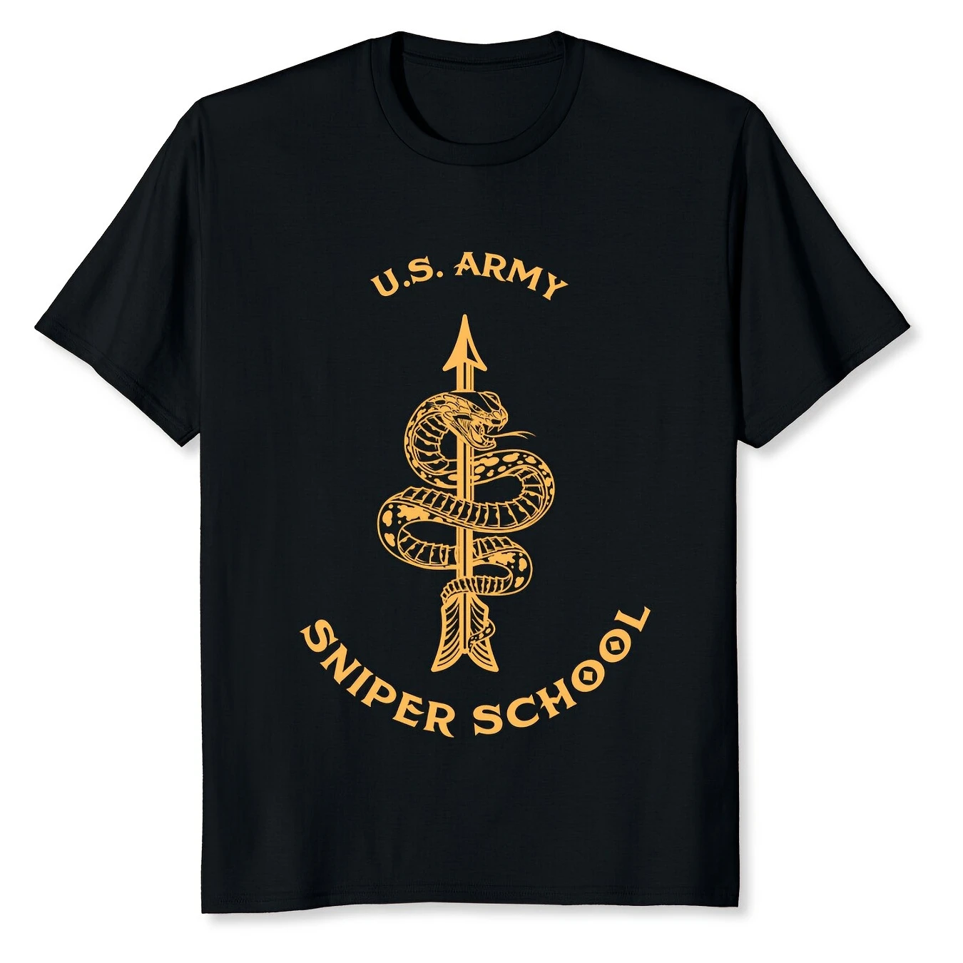 Long Range Precision US Army Sniper School T-Shirt 100% Cotton O-Neck Short Sleeve Summer Casual Mens T-shirt Streetwear