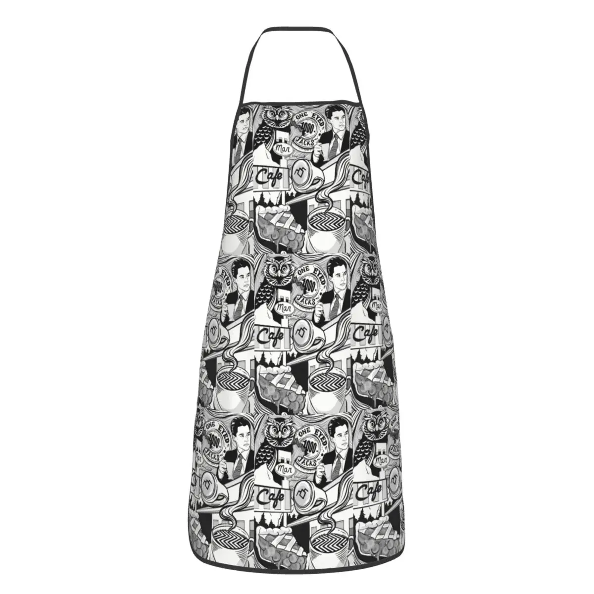 Twin Peaks Red Room Aprons Chef Cooking Tablier Sleeveless Bib Kitchen Cleaning Pinafore for Women Men Painting