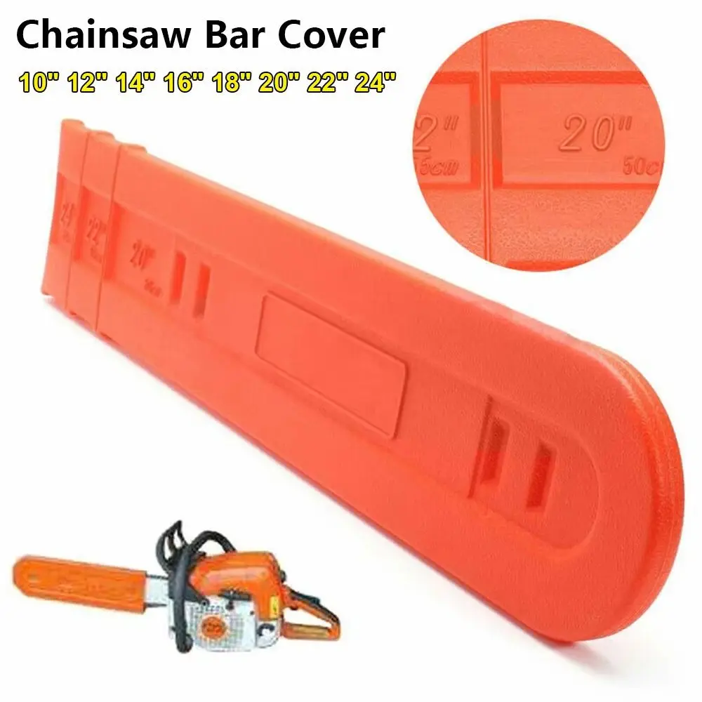 1Pcs 10-24inch Chain Saw Guide Cover Anti-scratch Plastic Chain Saw Bar Protector Plate Guard Cover Power Tool Accessories