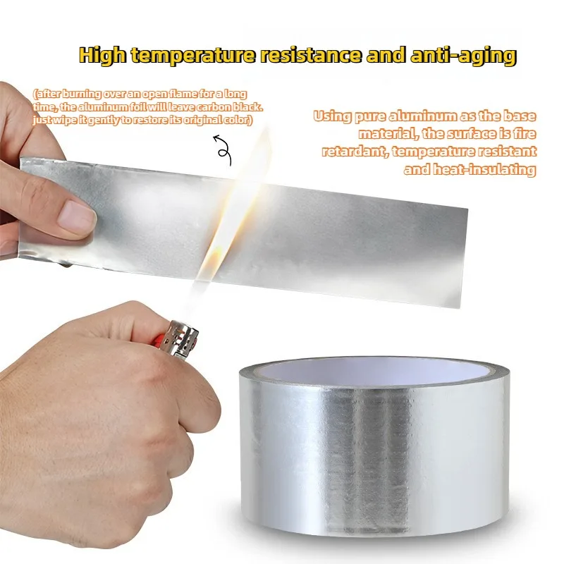 شريط رقائق الألومنيوم المقاوم للحرارة، لاصق مانع للتسرب، رقع إصلاح مقاومة للماء لختم المطبخ والملصقات #1