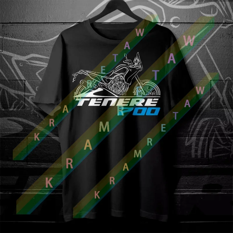 

2025 Man T Shirt Casual Tenere 700 Motorcycle T shirt Graphic Summer Short Sleeves 100% Cotton S-3XL