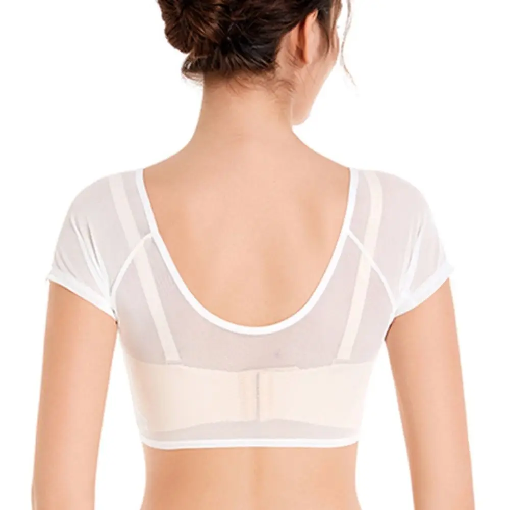 Washable T-shirt Shape Sweat Pads Ultra-thin Breathable Armpit Care Pads Mesh Odor Control Underarm Sweat Pads Vest Absorbent