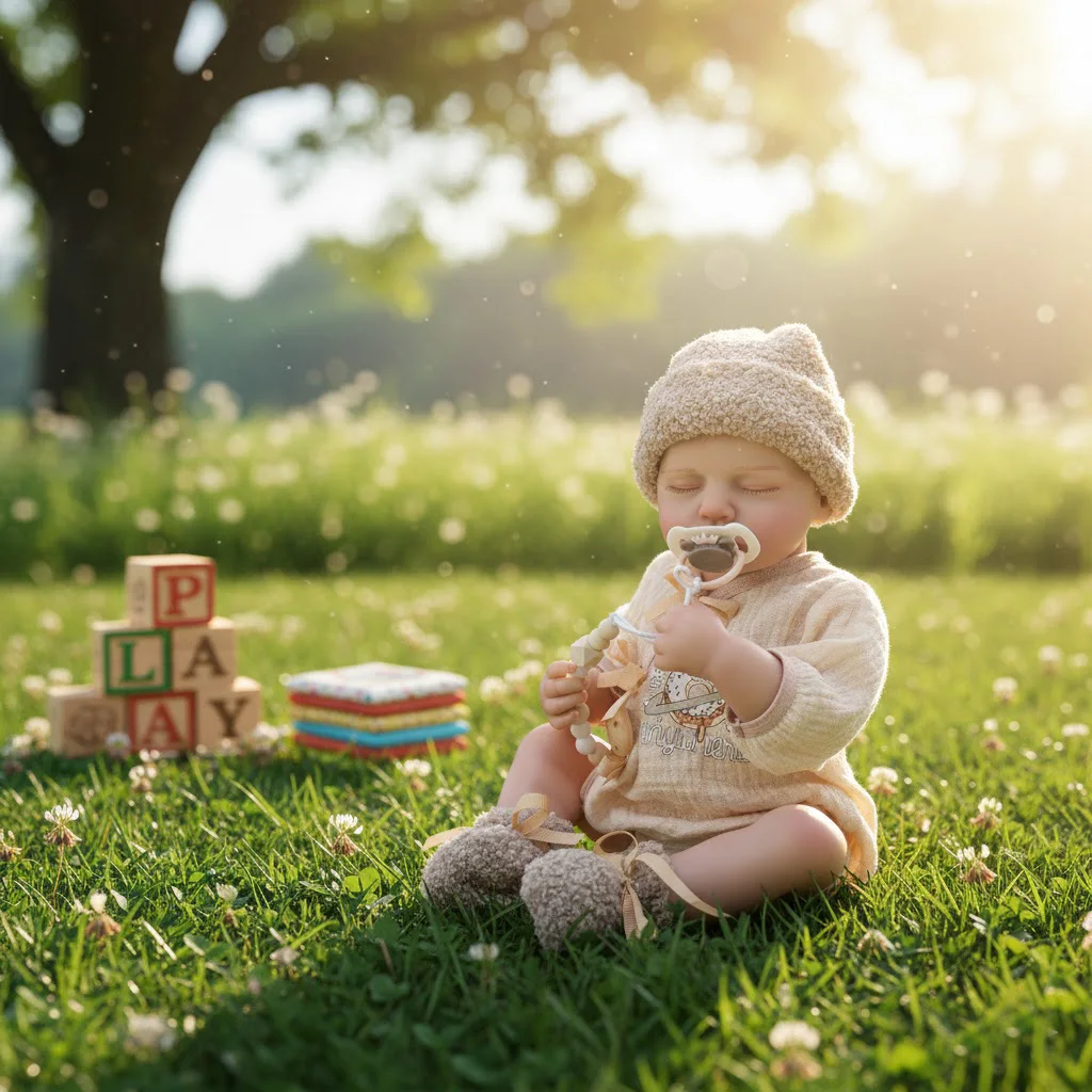 Cloveray 20 inch Full Body Vinyl Realistic Reborn Baby Doll 48cm Vinyl Doll Handmade High Quality High Color Toy Kid Xmas Gift