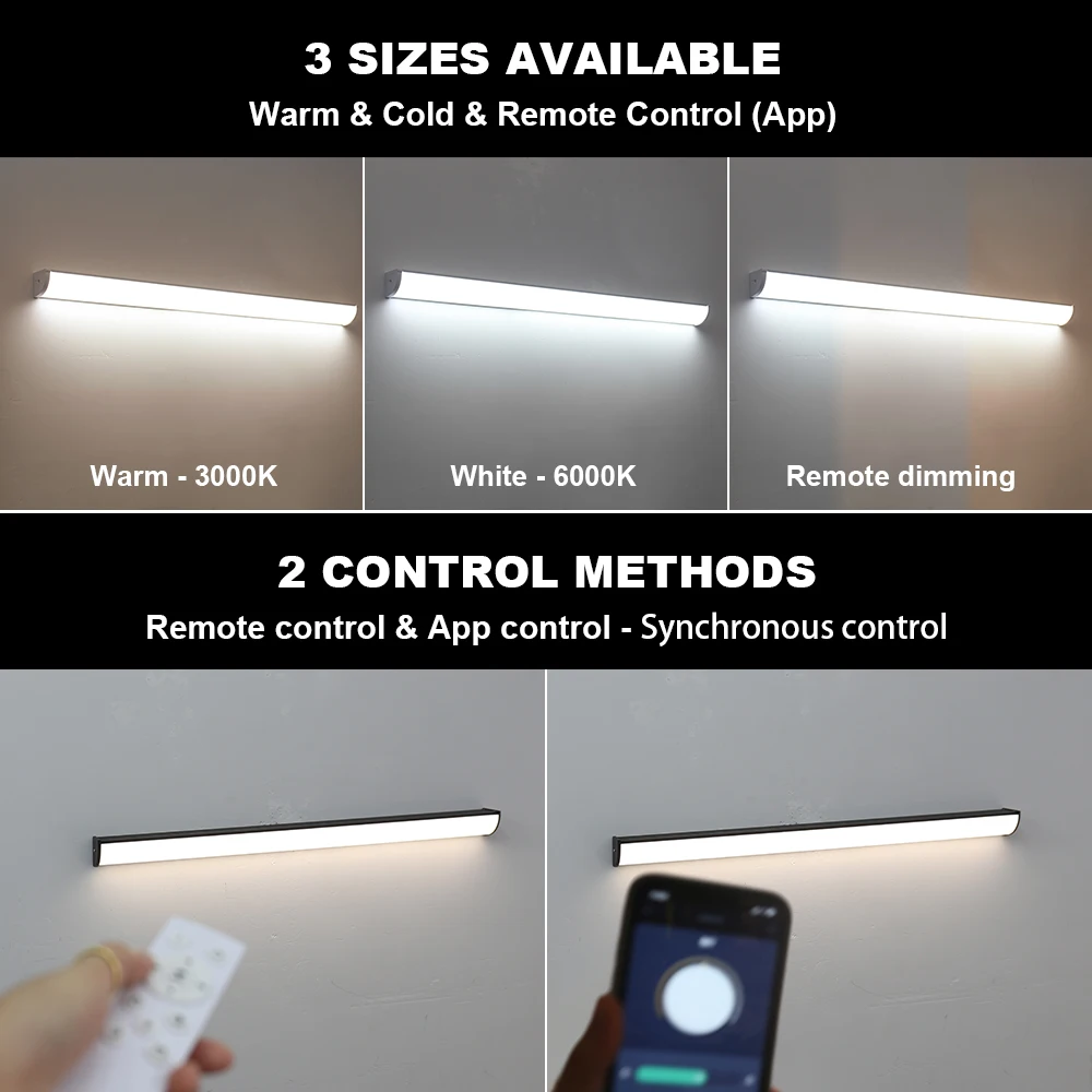 الحديثة شريط طويل الجدار مصباح IP65 في الهواء الطلق إضاءة مقاومة للماء أضواء الجدار حديقة فيلا الشرفة فناء الإضاءة في الهواء الطلق الشمعدان الخفيفة #4