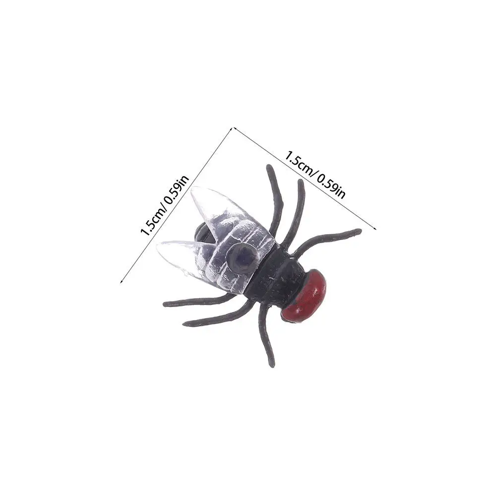 120Pcs Fake Flies Realistic Plastic Simulation Bugs for Halloween April Fools Day Prank Party Decoration Fake Flies