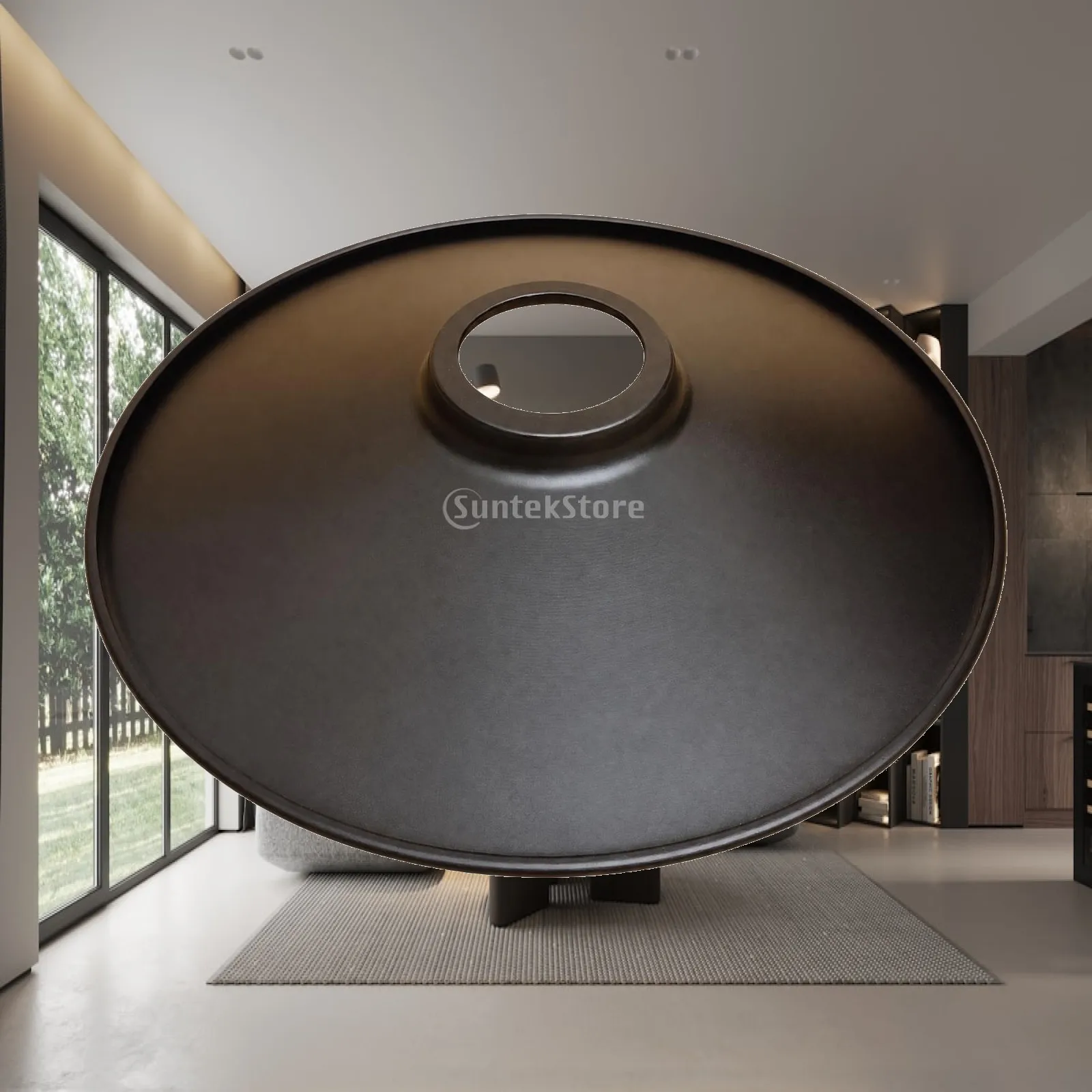 Disc-Shaped Iron Lampshade DIY-Friendly Light Cover Smooth Painted Finish