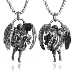 Fashion Redemption Archangel Wings Pendant Michael Archangel Necklace Prayer Amulet Jewelry Gifts for Men and Women