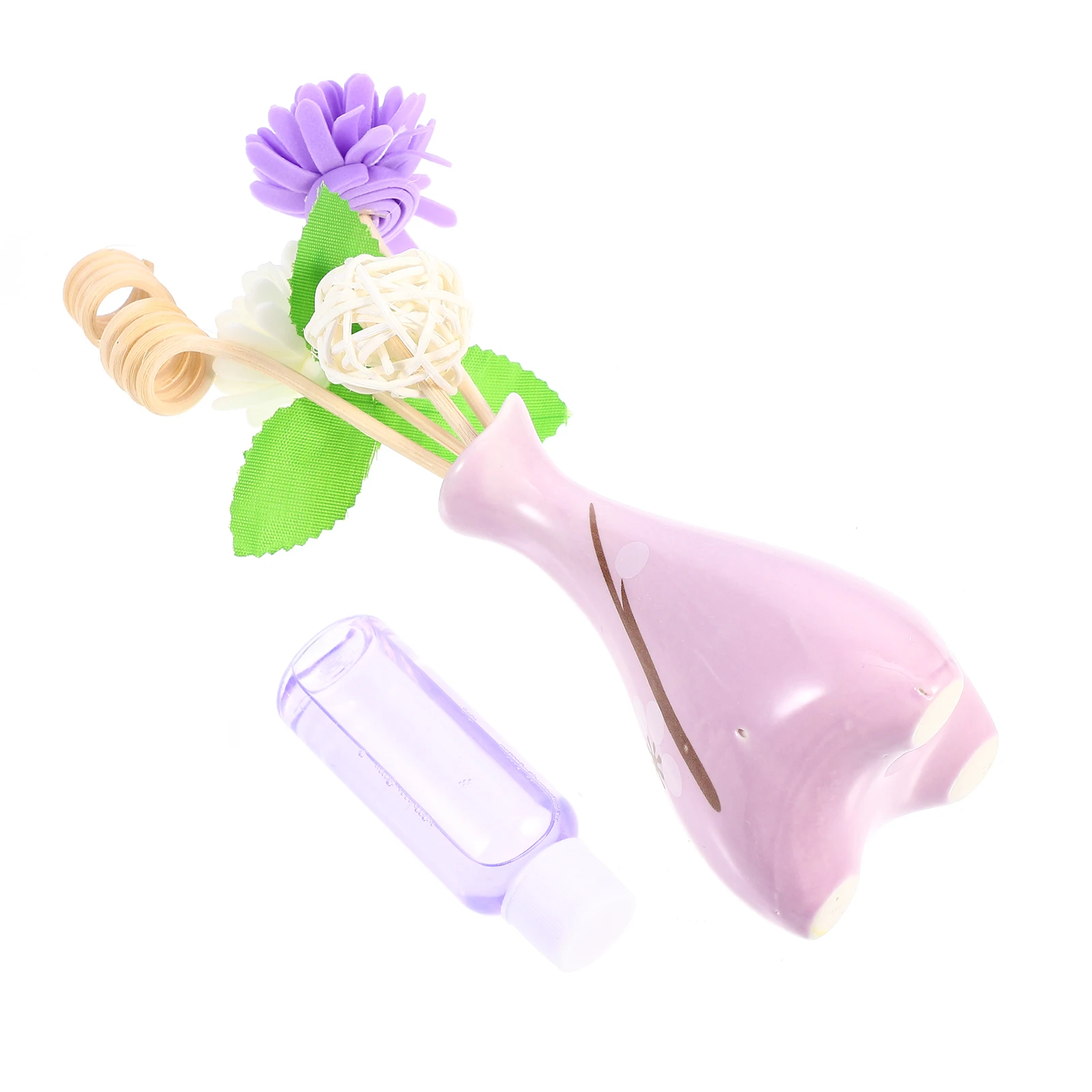 

Ceramic Aromatherapy Set Essential Oil Diffuser Home Decoration Rattan Bottle Bedroom Living Room Office