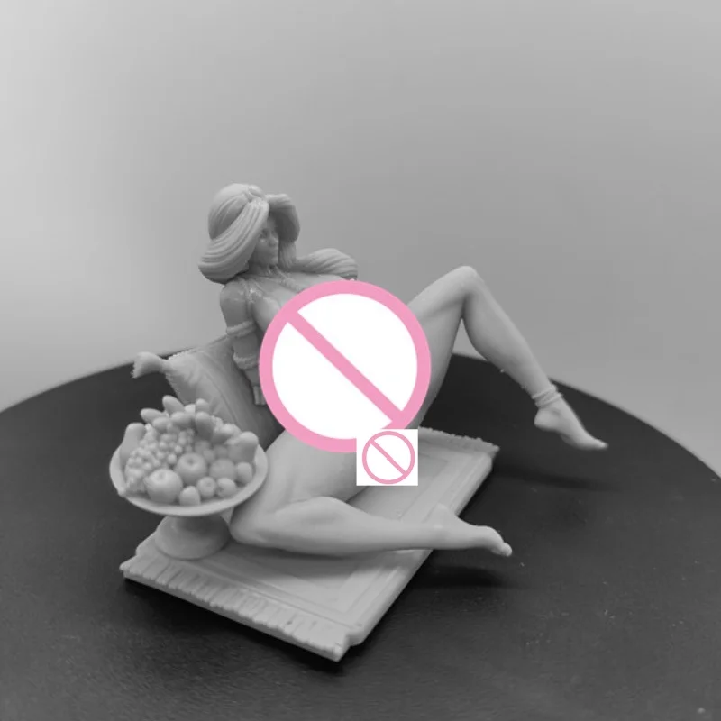 Arabische Meisjes Diy Hars Figuur 1/24 Schaal Gebouw Model Kit Ongemonteerd Diorama Ongeverfd Beeldjes Hobby Speelgoed Gratis Verzending