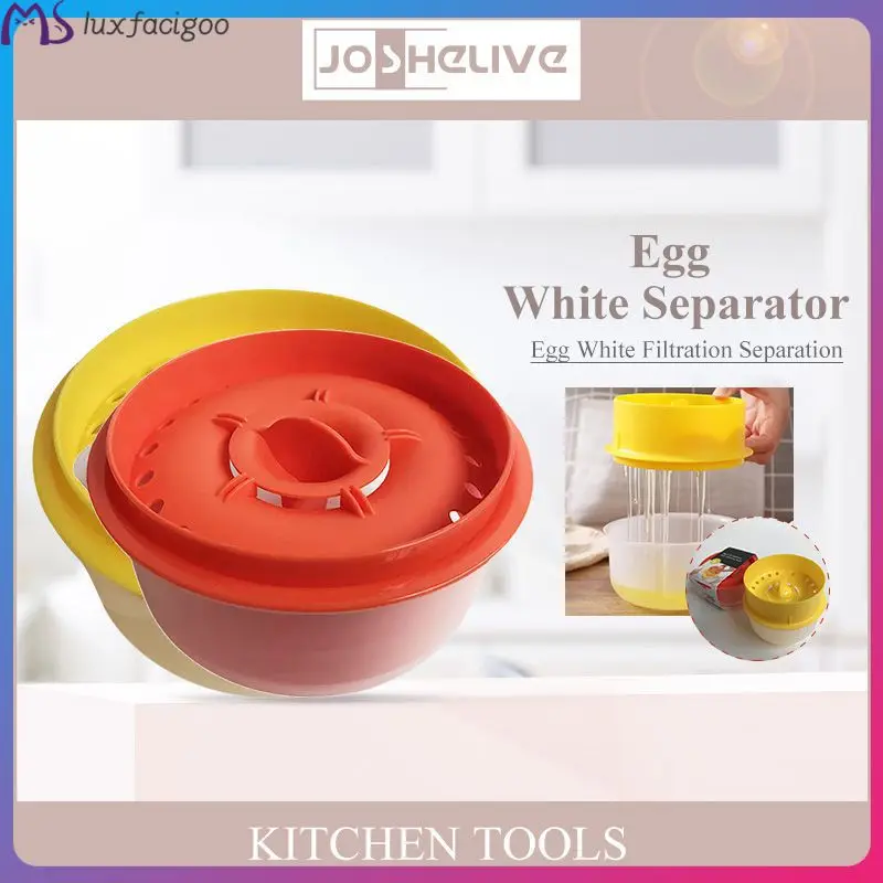 Separador de huevos eficiente, ahorro de tiempo, facilidad de uso, accesorios de cocina convenientes para separar yemas de huevo, herramientas de cocina, 2 colores