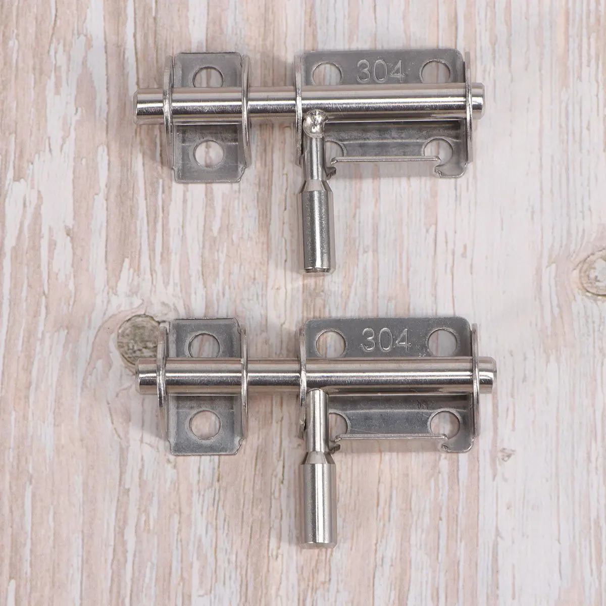 

2Pcs 304 Stainless Steel Door and Window Latch Heavy Duty Security Bolt Anti-Theft Locking Catch for Home Office Furniture