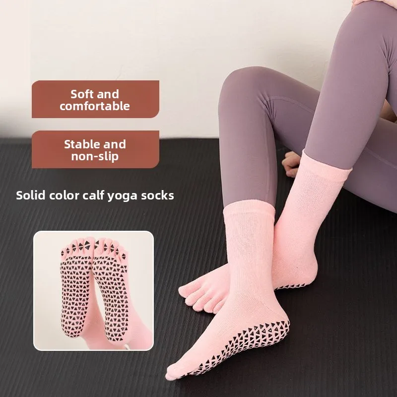 

Yoga Socks Professional Non-slip Universal Indoor Sports Fitness Dance Socks Pure Cotton Sweat Absorbing Pilates Socks for Women