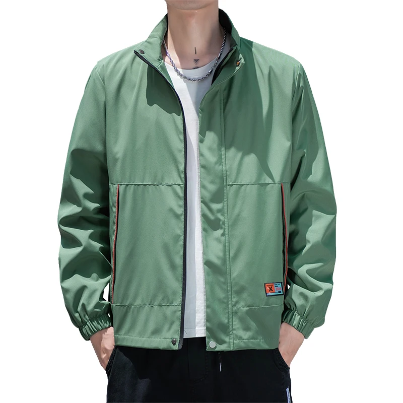 

Мужская повседневная свободная куртка, универсальная модная верхняя одежда на весну и осень, модная одежда из полиэфирного волокна для подростков
