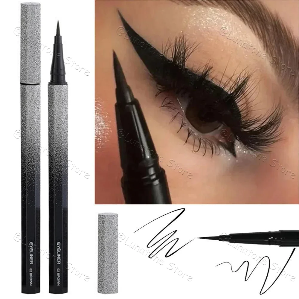 Quick-dry Eyeliner Pencil Makeup Long Lasting Smooth Matte Eye Liner Waterproof Anti Smudge Liquid Eyeliner Pen Eyes Cosmetics