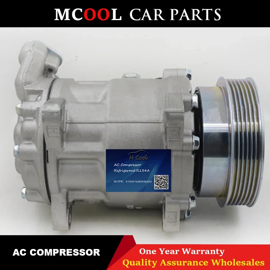 Auto AC Compressor for car Peugeot 407 607 Citroen C5 9656572180 6453XW 648720 9663315580 6453SH 9648138780 9660555480