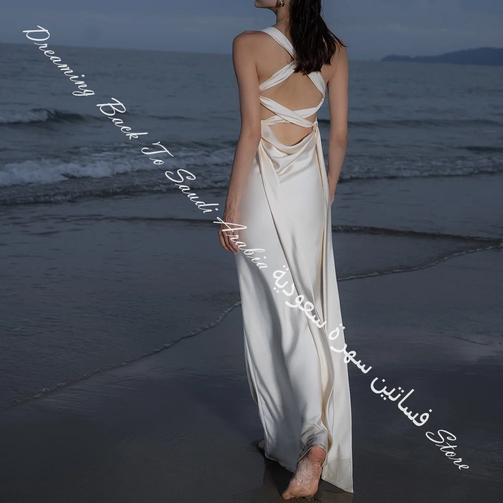 Lace Up Back Classic Boat Neck Jersey Off the Shoulder Straight Party Gowns Luxury Sweep Train Pleats Photo Color Floor Length