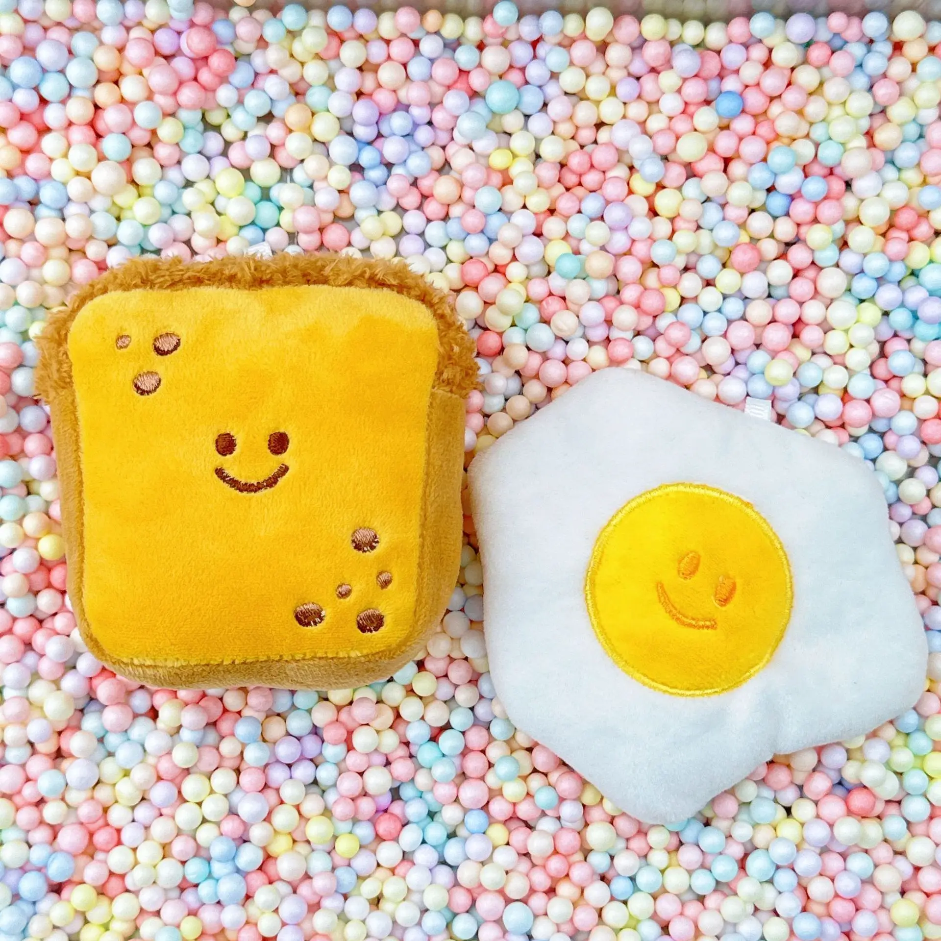 9CM クリエイティブ朝食お菓子バッグ型パン財布卵フィギュアバックパックキーホルダーかわいい漫画ぬいぐるみおもちゃバックパックデコレーションギフト