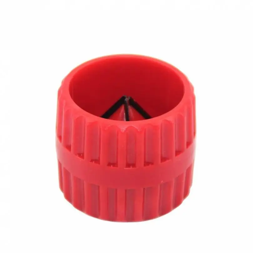 Chanfro de tubo de cobre espesso redondo vermelho de 5 - 38 mm para rebarbação interna/externa de metal de tubo