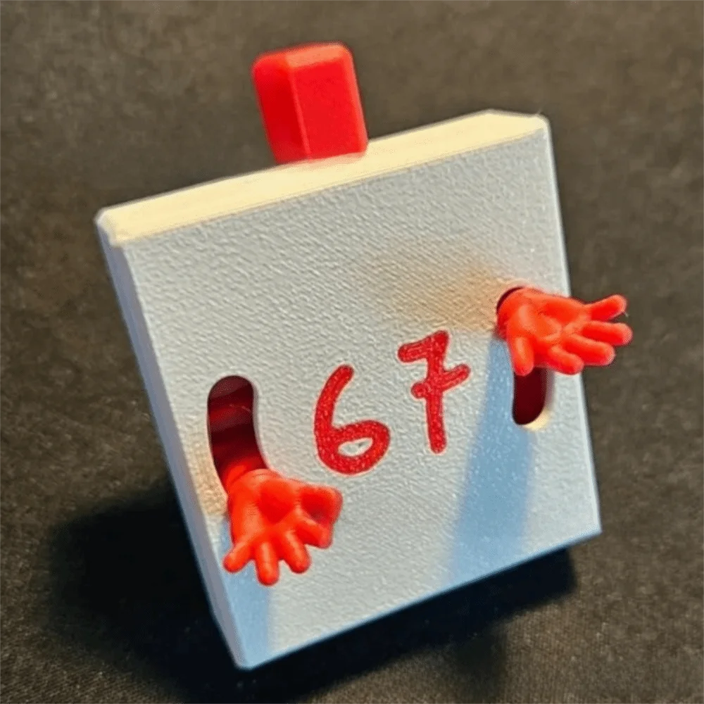 Lovely 3D Printed Click Fidget 67 Buttons Portable Fidget Safe And Comfortable Movable Press Parts Stress Relief