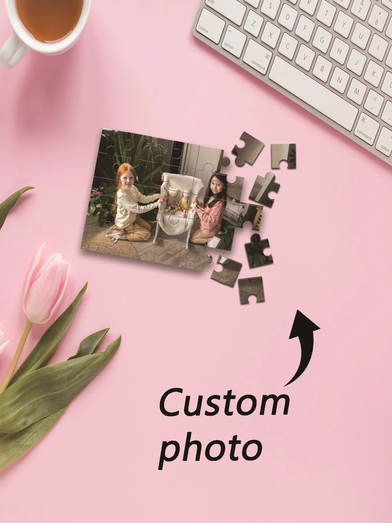 35/300/500/1000 قطعة شخصية مخصصة صور لغز صديق DIY المراهقين الكبار صندوق خشبي بانوراما لعب للأصدقاء غرفة الهدايا الأسرة