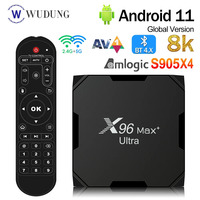 Original X96 Max Plus Ultra Android11 TV Box Amlogic S905X4 4G 32G/64G 2.4G&5.0G Dual WIFI USB3.0 8K HD Set-Top Box PK X96 max+
