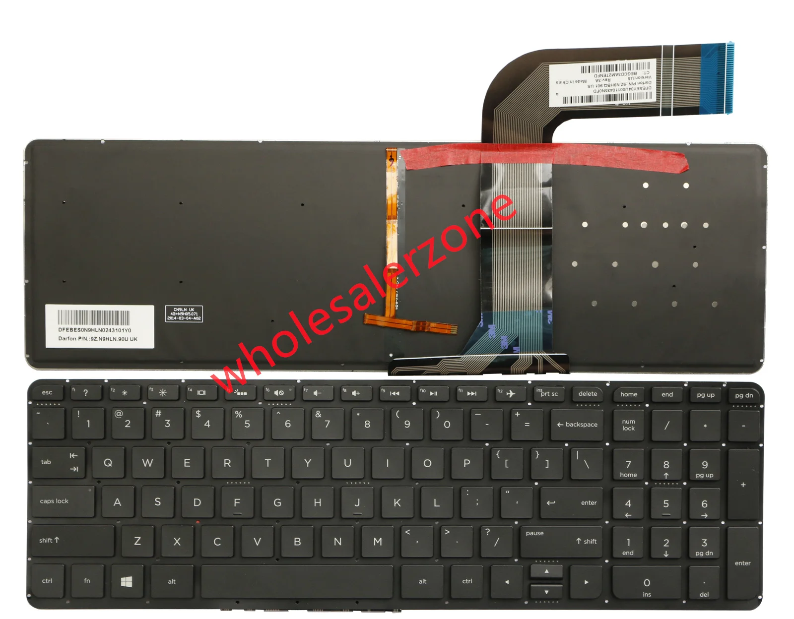 لوحة المفاتيح الأمريكية لسلسلة HP 17-F000 17-Fxxxx 17-f001sm 17-f002sm 17-f050sm 17-f028ca 17-f048ca 17-f053ca 17-f078ca 17-f080ca