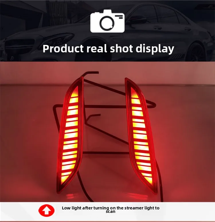 For GWM Haval H6 2021-2024 Car Rear Bumper Light Reflector Led Dynamic Turn Signal Driving Brake Warning Lights Modification detail image 11