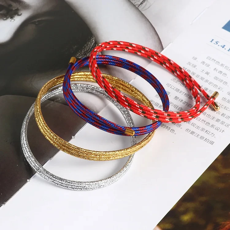 1 Stück Schlankes Magnetisches Seil 51cm Verstellbares Mehrfarbiges Kordel DIY Schmuckherstellung Zubehör Unisex Armband Halskette – Detail 2