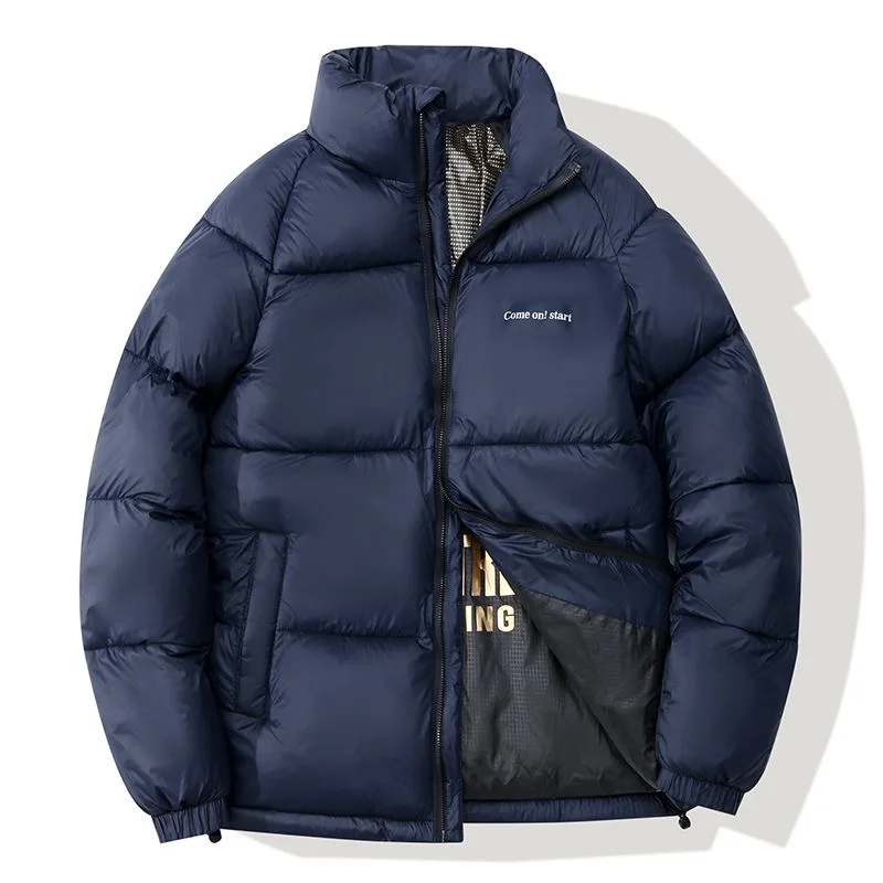 

Autumn and Winter New Fashion Trend Sports Thickened Warm Cotton-Padded Jacket Men's Loose Comfortable Windproof Large Size Coat